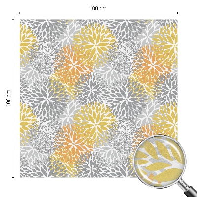 Matná fólia na okno vitráž Farebné kvety