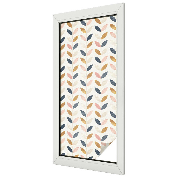 Fólia na sklo na ochranu súkromia Vzor listov