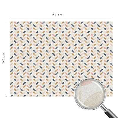 Fólia na sklo na ochranu súkromia Vzor listov