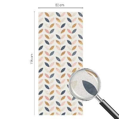 Fólia na sklo na ochranu súkromia Vzor listov