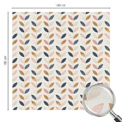 Fólia na sklo na ochranu súkromia Vzor listov