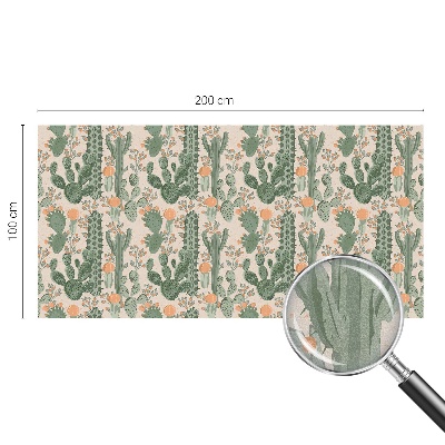 Ochranná fólia na sklo vitráž Zelené sukulenty