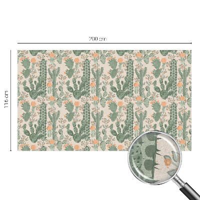 Ochranná fólia na sklo vitráž Zelené sukulenty