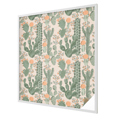 Ochranná fólia na sklo vitráž Zelené sukulenty