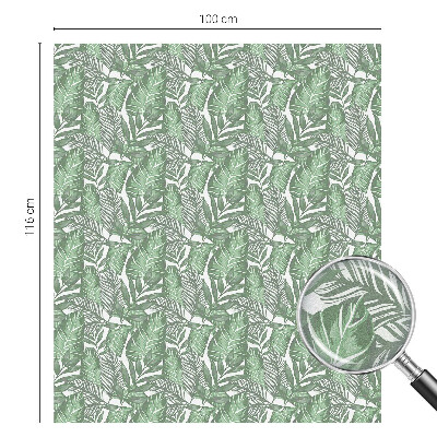 Nepriehľadná fólia na okno Zelená harmónia