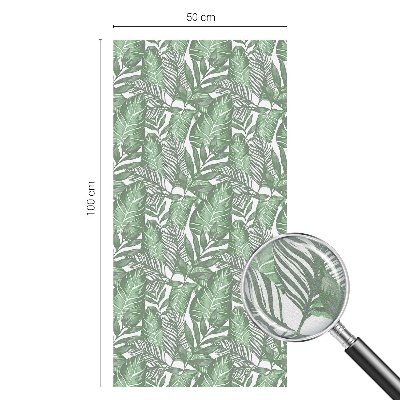 Nepriehľadná fólia na okno Zelená harmónia