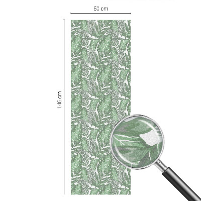Nepriehľadná fólia na okno Zelená harmónia