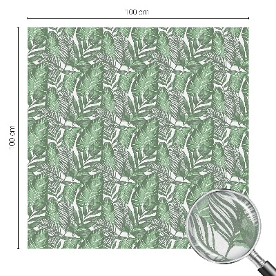 Nepriehľadná fólia na okno Zelená harmónia