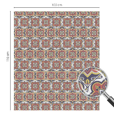 Samolepiaca fólia na sklo vitrážová Kvetinový ornament