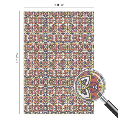 Samolepiaca fólia na sklo vitrážová Kvetinový ornament