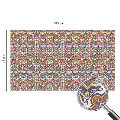 Samolepiaca fólia na sklo vitrážová Kvetinový ornament