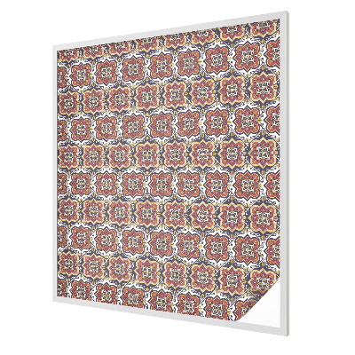 Samolepiaca fólia na sklo vitrážová Kvetinový ornament