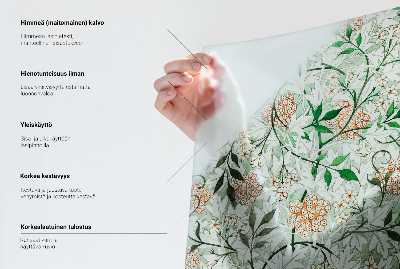 Samolepiaca fólia na sklo vitrážová Kvetinový ornament