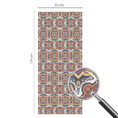 Samolepiaca fólia na sklo vitrážová Kvetinový ornament