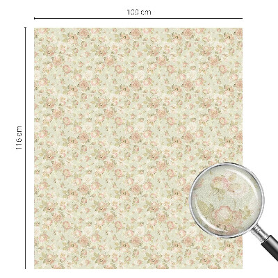 Fólia na sklo na ochranu súkromia Kvetinová elegancia