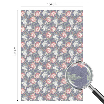 Ochranná fólia na sklo vitráž Kvetinová elegancia