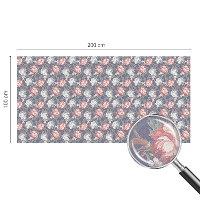 Ochranná fólia na sklo vitráž Kvetinová elegancia