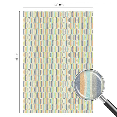 Matná fólia na okno vitráž Oválne vzory