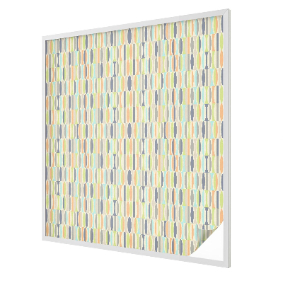 Matná fólia na okno vitráž Oválne vzory