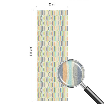 Matná fólia na okno vitráž Oválne vzory