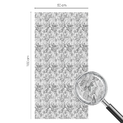 Matná fólia na okno vitráž Kvetinová elegancia