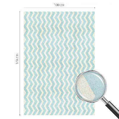 Fólia na sklo na ochranu súkromia Modrý cikcak