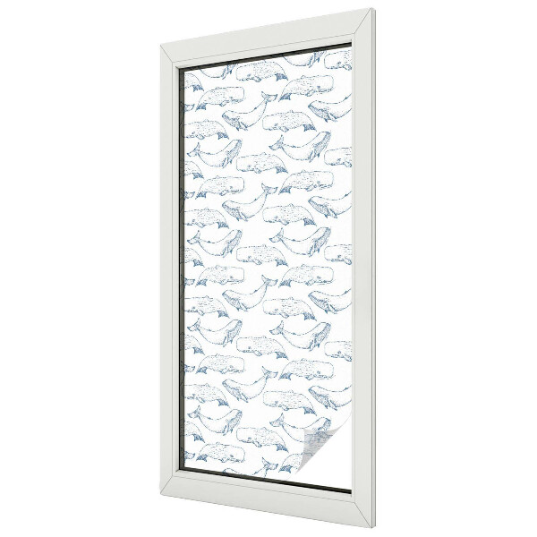 Samolepiaca fólia na sklo vitrážová Morské inšpirácie