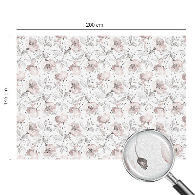 Nepriehľadná fólia na okno Ružové listy