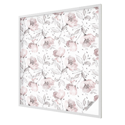 Nepriehľadná fólia na okno Ružové listy