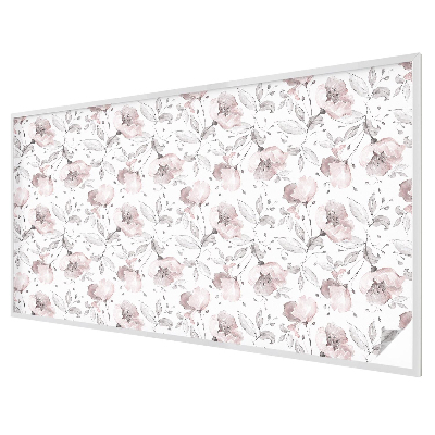 Nepriehľadná fólia na okno Ružové listy