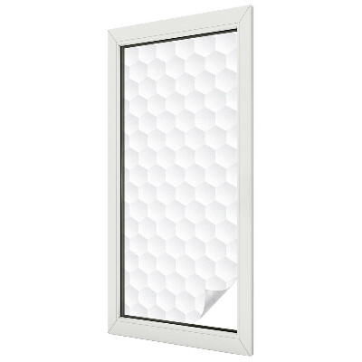 Matná fólia na okno vitráž Biela mozaika