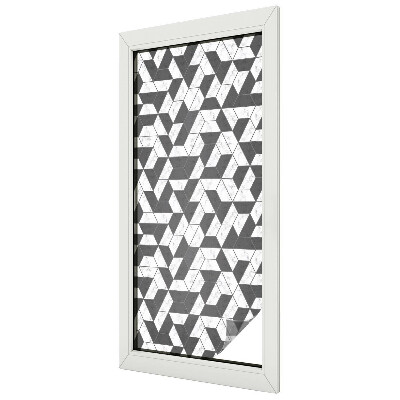 Matná fólia na okno vitráž Geometrické ilúzie