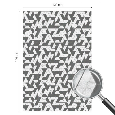 Matná fólia na okno vitráž Geometrické ilúzie