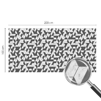 Matná fólia na okno vitráž Geometrické ilúzie