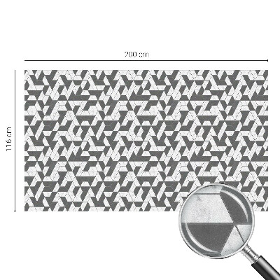 Matná fólia na okno vitráž Geometrické ilúzie