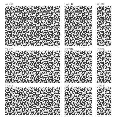 Matná fólia na okno vitráž Geometrické ilúzie