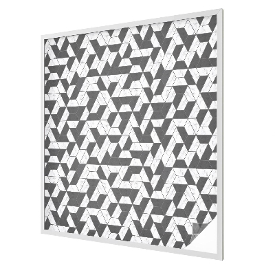 Matná fólia na okno vitráž Geometrické ilúzie