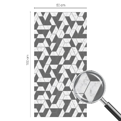 Matná fólia na okno vitráž Geometrické ilúzie