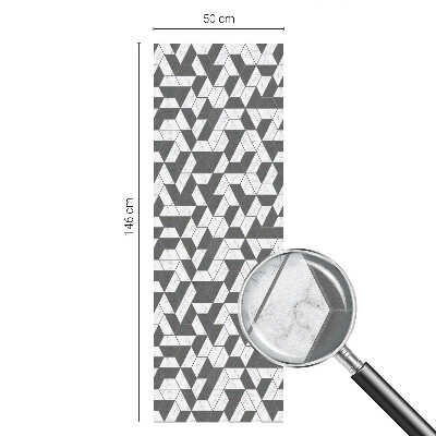 Matná fólia na okno vitráž Geometrické ilúzie