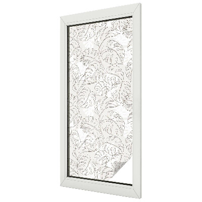 Nepriehľadná fólia na okno Rastlinná ozdoba