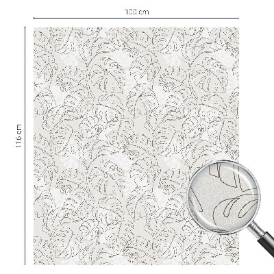 Nepriehľadná fólia na okno Rastlinná ozdoba