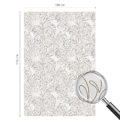 Nepriehľadná fólia na okno Rastlinná ozdoba