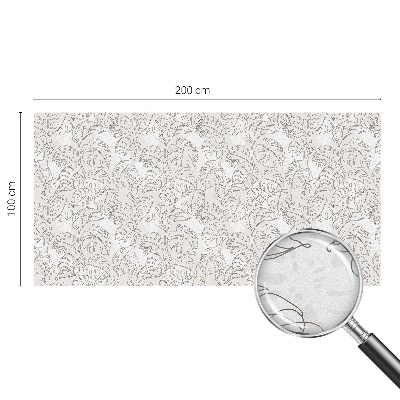 Nepriehľadná fólia na okno Rastlinná ozdoba