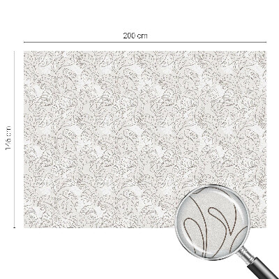 Nepriehľadná fólia na okno Rastlinná ozdoba