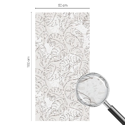 Nepriehľadná fólia na okno Rastlinná ozdoba