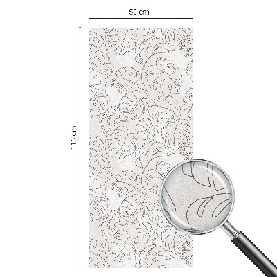 Nepriehľadná fólia na okno Rastlinná ozdoba