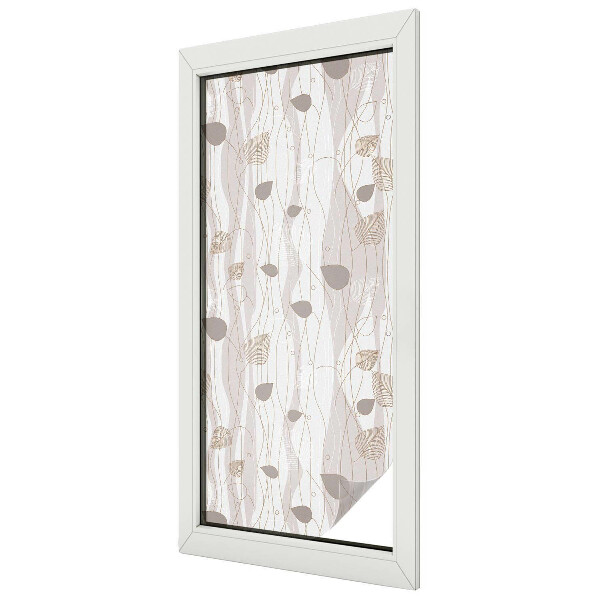 Ochranná fólia na sklo vitráž Elegantné listy