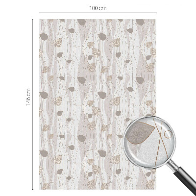 Ochranná fólia na sklo vitráž Elegantné listy