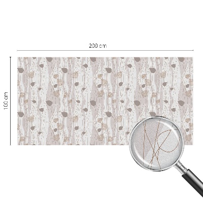 Ochranná fólia na sklo vitráž Elegantné listy