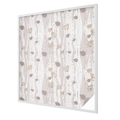 Ochranná fólia na sklo vitráž Elegantné listy